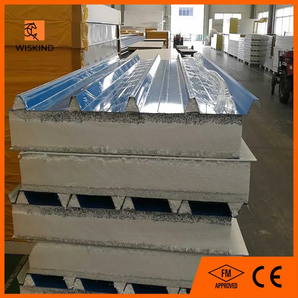 Heat Insulated Fireproof EPS/PU/PIR/PUR/Puf/Polyurethane/Rockwool/Glasswool Cold Storage Clean Room Sandwich Panel for Wall/Roof/Ceiling