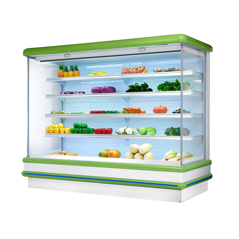 Open Chiller Supermarket Showcase Multidesk Display Desk Open High Quality Refrigeration Equipment