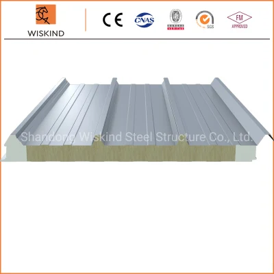 50mm/75mm/100mm/150mm/200mm/300mm EPS/PU/PIR/PUR/Polyurethane/Rock Wool Structural Insulated Sandwich Panel for Internal and External Wall